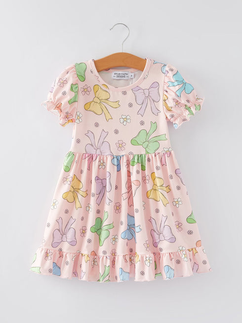 easter-colorful-bow-print-ruffles-girls-dress Rylee Faith Designs - Sophia's Style-4